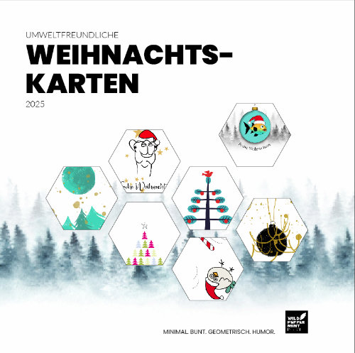 Umweltfreundliche, nachhaltige Weihnachtskarten