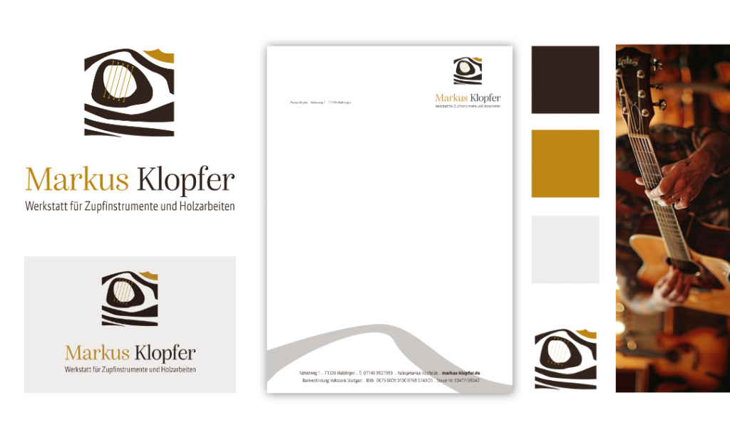 Branddesign Gitarrenbauer