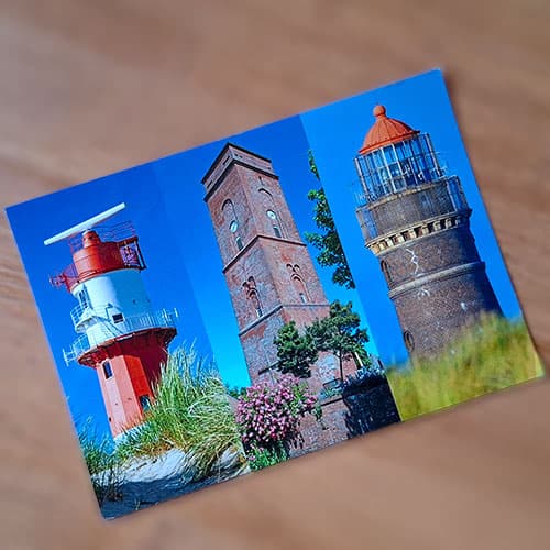 Kundenliebe: Postkarte - Grüße von Borkum